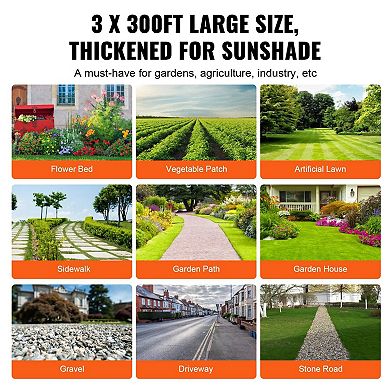 Landscape Weed Barrier Fabric Roll for Garden Beds, Gravel Paths, and Ground Cover