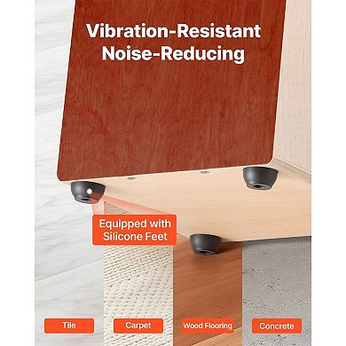 Compact Cajon Drum Box with Guitar Strings, Seated Hand Percussion Instrument