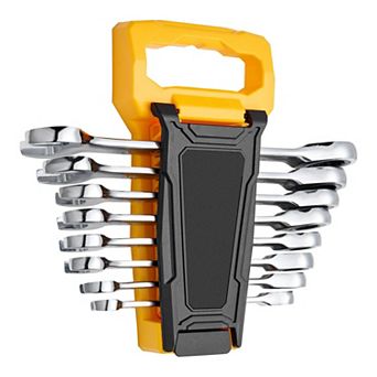 8 pc Metric Ratcheting Wrench Set for Automotive, DIY, and Household Repairs