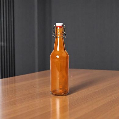 Swing Top Glass Bottles with Flip Cap for Home Brewing