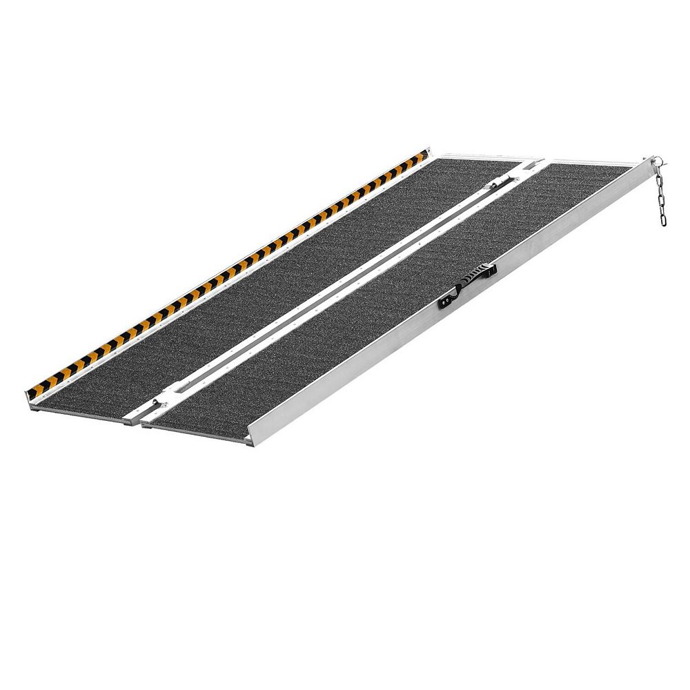 5-Foot Foldable Wheelchair Ramp with Carry Handle and Non-Slip Surface