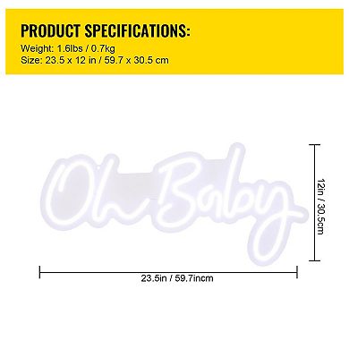 LED Neon Sign with Remote, 4 Flash Modes, and Adjustable Brightness