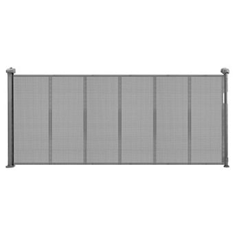 Retractable Mesh Pet Gate for Doorways and Hallways, One-Hand Open