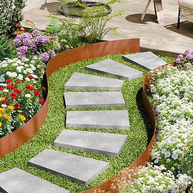 Outdoor Garden Edging for Pathways, Lawns, and Flowerbeds, 6-Piece Set