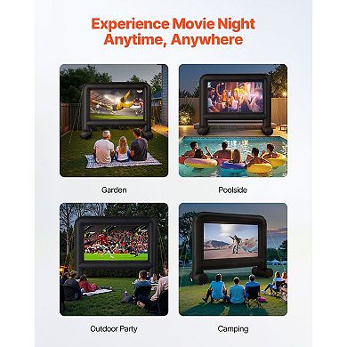 Large Portable Projector Screen for Outdoor Movies and Events