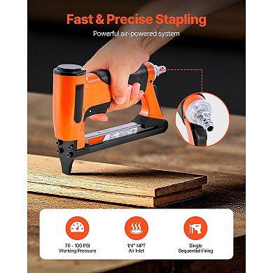 22-Gauge Pneumatic Staple Gun for Upholstery, Woodworking, and DIY Projects