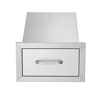 Stainless Steel Storage Drawer for Kitchen, Patio, or BBQ Island
