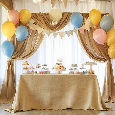 Rustic Burlap Fabric Roll, Natural Hemp Material for Wedding, Party, and Home Crafts