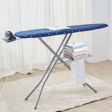 Adjustable Full-Size Ironing Board, Four-Layer Padding for Smooth Ironing