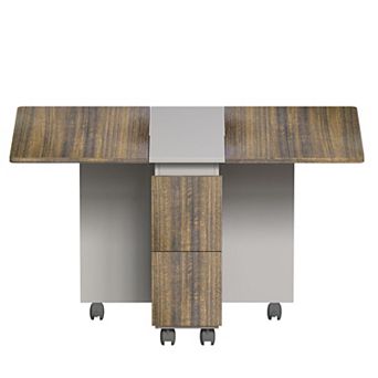 Multi-Functional Folding Table Set with 4 Chairs for Kitchen or Dining