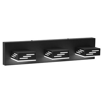 3-Light LED Bathroom Vanity Fixture with 360° Adjustable Lamp Heads