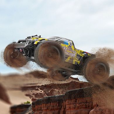 Remote Control Off-Road Car for Kids, High-Speed, Waterproof, Wheelie Bar Included