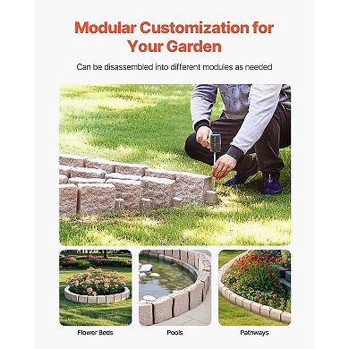 Stone-Look Landscape Edging for Garden Beds, Lawns, Pathways & Pool Borders