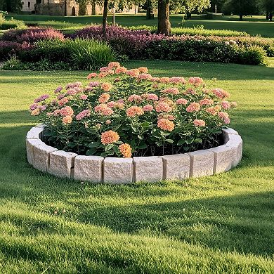 Stone-Look Landscape Edging for Garden Beds, Lawns, Pathways & Pool Borders