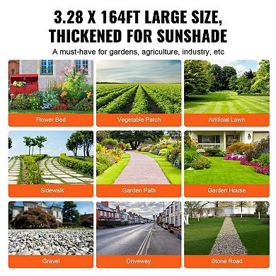 Landscape Weed Control Fabric with Guidelines, Polypropylene Roll