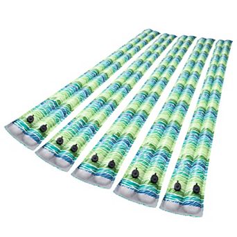 5-Pack Pool Cover Water Bags 94.5 in Double-Chamber PVC with Reflective Strips