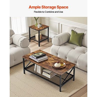Living Room Coffee Table Set with 2 Coordinating Side Tables