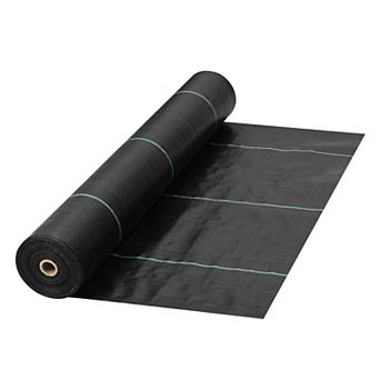Dual Layer Landscape Weed Barrier Fabric for Garden Beds, Gravel Paths, and Ground Cover