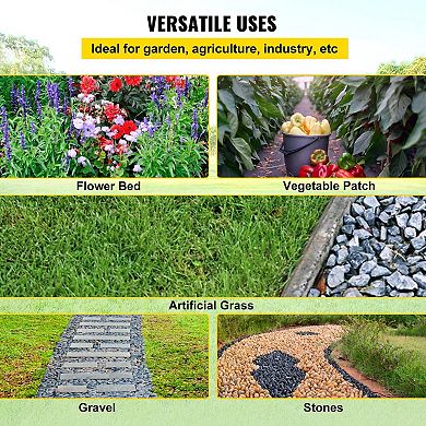 Dual Layer Landscape Weed Barrier Fabric for Garden Beds, Gravel Paths, and Ground Cover