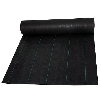 Dual Layer Landscape Weed Barrier Fabric for Garden Beds, Gravel Paths, and Ground Cover