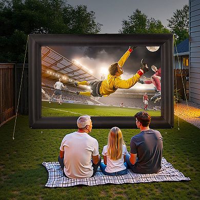 Backyard Inflatable Projector Screen for Movies Parties and Weddings