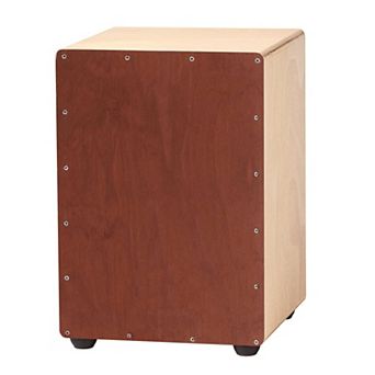 Wood Cajon Drum Box with Snare Wires, Compact Hand Percussion Instrument