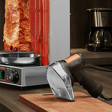 Electric Shawarma Knife with Adjustable Thickness, 80W Kebab & Gyro ...
