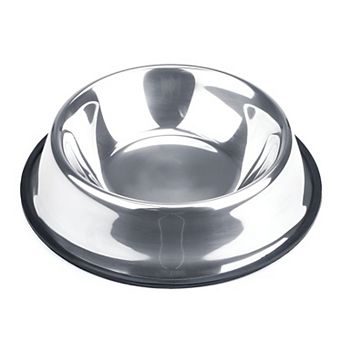Stainless Steel Dog Food and Water Bowl with Non-Skid Bottom