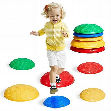6-Piece Kids Sensory Stepping Stone Set with Non-Slip Turtle Designs