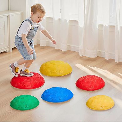 6-Piece Kids Sensory Stepping Stone Set with Non-Slip Turtle Designs