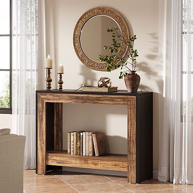 Farmhouse Accent Table Narrow Sofa Table for Entryway or Living Room