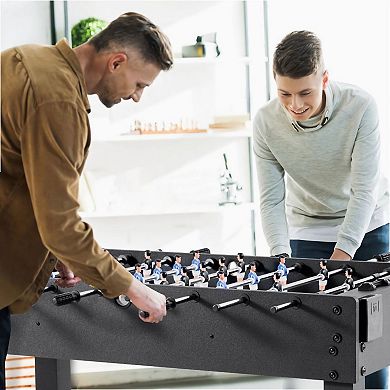 Foosball Table with 22 Players, Cup Holder, and Adjustable Legs