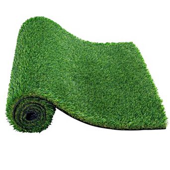 Artificial Grass Turf with Soft Fibers and Rubber Backing