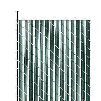 Outdoor Chain Link Fence Slats for Backyard Privacy and Pet Enclosure