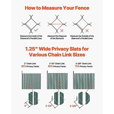 Outdoor Chain Link Fence Slats for Backyard Privacy and Pet Enclosure