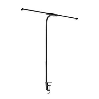 Dual-Head LED Desk Lamp with Adjustable Gooseneck and 50 Lighting Modes