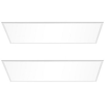LED Flat Panel Ceiling Light Adjustable Brightness Color Temperature - 2 Pack