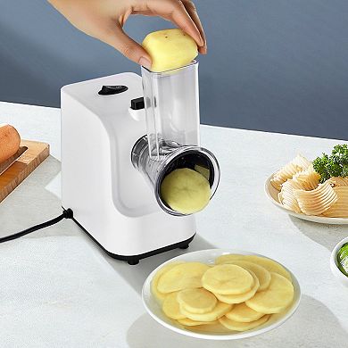 5-in-1 Electric Vegetable Slicer and Shredder for Fruits, Veggies, and Cheese