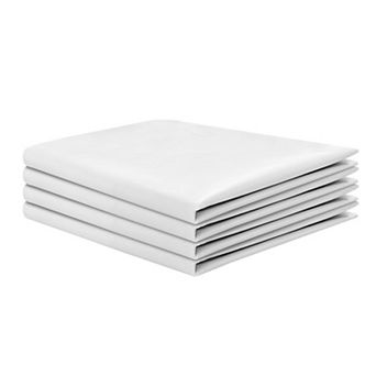 Standard Pillow Protectors 4-Pack with Waterproof Lining and Full Zippered Encasement