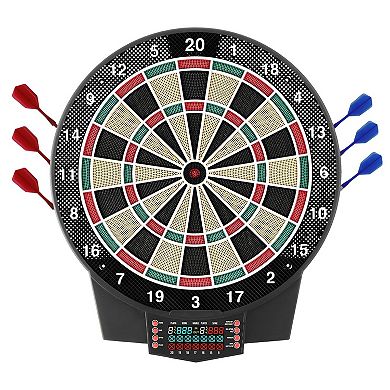 Electronic Dartboard with Soft Tips, 320+ Game Combinations, and LCD Screen