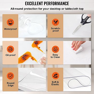 PVC Table Protector for Dining Table, Desk, and TV Cabinet Surfaces
