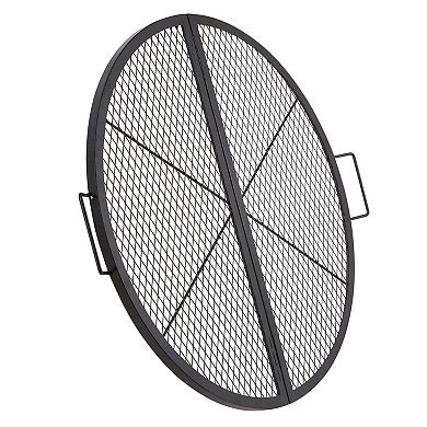 Foldable Fire Pit Cooking Grate for Campfire and Outdoor Grilling