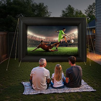 Portable Inflatable Projector Screen with Wide Viewing Angle for Parties and Camping