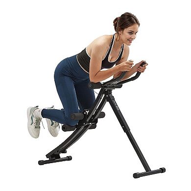Ab Workout Machine for Home with 4 Intensity Levels and Smooth Rollers