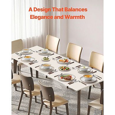 32-Piece Ceramic Dinnerware Set for 8 with Plates and Bowls