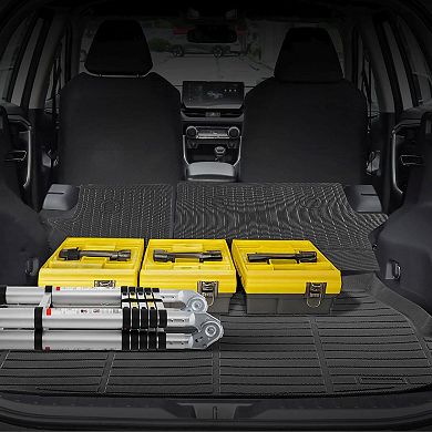 Full Coverage Car Cargo and Backrest Mat TPE Tool-Free Install Interior Guard