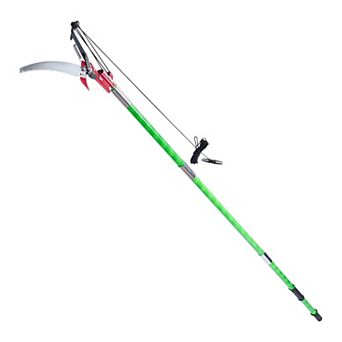 Extendable Pole Saw and Tree Pruner with Dual Blades and Pruning Scissors