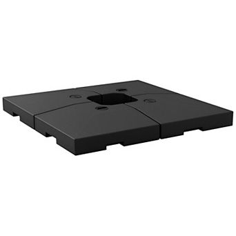 4 pc Cantilever Patio Umbrella Base Weight Plates, Sand or Water Fill