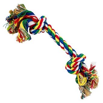 Interactive Rope Dog Toy with Knots for Teething and Playtime