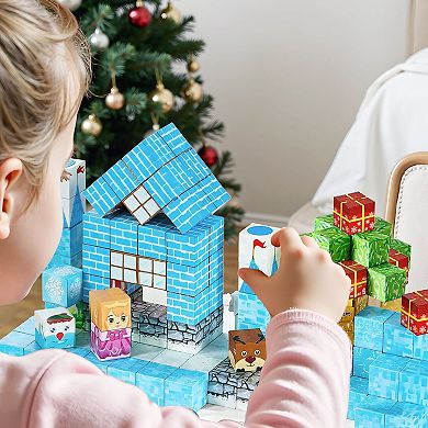 150 Magnetic Blocks for Kids, Creative STEM Building Set with Storage Bag Included